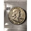 Image 1 : 1954 D Franklin Silver Half Dollar Nice Early Silver US Coin