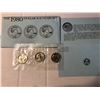 Image 1 : 1980 US Mint P D S 3 Coin Susan B Anthony Dollars Set in Original Package