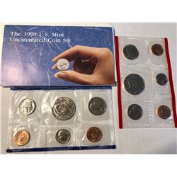 1991 P D US Mint Set no Original Package