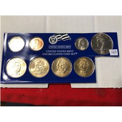 2008 P US Mint UNC Coin Partial Set 4 Dollars Half Dime Nickel Penny