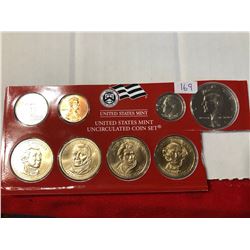 2008 D US Mint UNC Coin Partial Set 4 Dollars Half Dime Nickel Penny