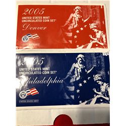 2005 P D US Mint Set in Original Packages