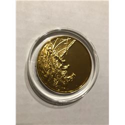 24k Gold on Sterling Silver Proof 68.4 grams or 2.41 Ounces The 100 Greatest Masterpieces BREEZING U