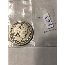 1916 D Barber Head Quarter VG Grade Nice Early Quarter Dollar