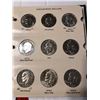 Image 3 : RARE 32 Total Complete Eisenhower Dollar Collection includes Silver Proofs