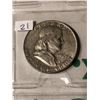 Image 1 : 1963 D Silver Franklin Half Dollar Nice Early US Coin