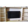 Image 2 : Cabinet/Shelving Panel System with Wall-Mount TV, 96"L x 98"H, 12"D
