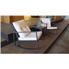 Image 2 : Patio Set: 2 Rocking Chairs w/Cushions, Side Table, Lantern 18"W x 18"D x 19"H(table)