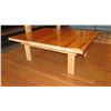 Image 3 : Custom Coffee Table w/Glazed Wood Top 48"L x 40"W x 18"H