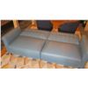 Image 2 : Upholstered Leather-Like Sofa Sleeper (Backrest Folds Down) 80"L x 30"D x 32"H
