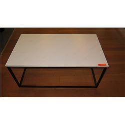 Coffee Table w/Metal Base, Composite Top 42"L x 23.5"W x 18"H