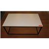 Image 1 : Coffee Table w/Metal Base, Composite Top 42"L x 23.5"W x 18"H