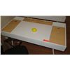 Image 2 : Compact Two-Toned Desk w/Hideaway Compartments & Charging Ports. Includes Office Chair 47.5"L x 23.5