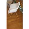 Image 2 : Minimalist Composite Chair w/Wooden Legs (32" back height, 16" seat height)