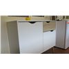Image 8 : Two-Toned Cabinet w/Top Drawer, Multiple Shelves 39"L x 15.5"D x 32.5"H