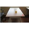 Image 2 : White Compact Desk w/ Office Chair 47"L x 27"W x 29"H