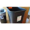 Image 2 : Qty 3 Plastic Waste Receptacles, Various Sizes