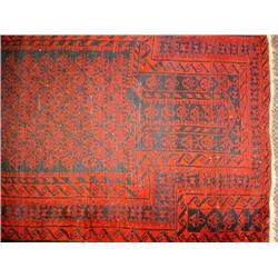 AN ORIENTAL STYLE PRAYER RUG