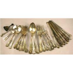 A TIFFANY & CO. SILVER-PLATED FLATWARE SERVICE