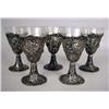 Image 1 : TWELVE STERLING SILVER RETICULATED FOOTED CORDIALS