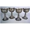 Image 1 : TWELVE STERLING SILVER RETICULATED FOOTED GOBLETS