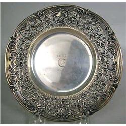 EIGHT 800 GERMAN SILVER RETICULATED PLATES