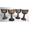 Image 1 : A SET OF TWELVE STERLING SILVER RETICULATED WINE GLASSES