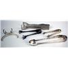 Image 1 : THREE STERLING SILVER SUGAR TONGS
