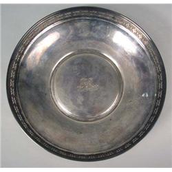 A TIFFANY & CO. MAKERS STERLING SILVER CIRCULAR BOWL