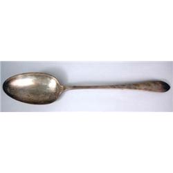 A TIFFANY & CO. "FANEUIL" PATTERN STERLING SILVER PLATTER SPOON