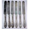 Image 1 : SIX ALBERT-COLES AMERICAN SILVER DESSERT KNIVES
