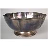 Image 1 : A HAND WROUGHT STERLING SILVER SCALLOPED FOOTED BOWL