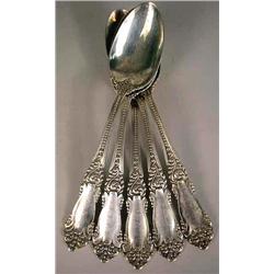 FIVE REED & BARTON STERLING SILVER PLACE SPOONS