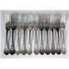 Image 1 : ELEVEN COIN SILVER FORKS