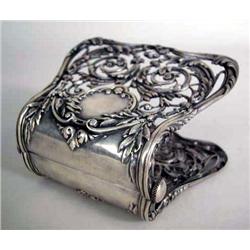 A SILVER-PLATED SANDWICH SERVER