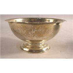 A SHREVE, CRUMP & LOW STERLING SILVER FOOTED BON BON DISH