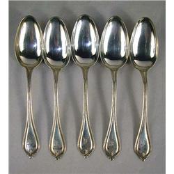 A GROUP OF TWELVE TOWLE "OLD NEWBURY" STERLING SILVER COFFEE SPOONS