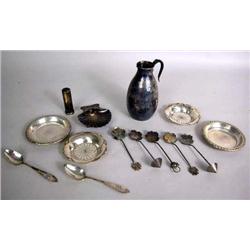 A MISCELLANEOUS GROUP OF STERLING SILVER