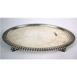 A BIGELOW BROS & KENNARD, BOSTON STERLING SILVER OVAL FOOTED TRAYS