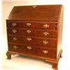 Image 1 : A FINE CHIPPENDALE MAHOGANY SLANT-FRONT DESK