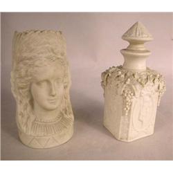 A DOUBLE FACED PARIAN VASE