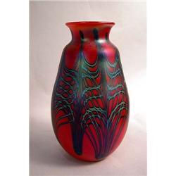 A CHARLES LOTTON ART GLASS VASE