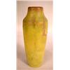 Image 1 : A ROOKWOOD MOTTLED YELLOW AND RED MAT VASE