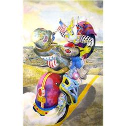 PRINT BY CENEDELLA, "SANTA FE RIDER"