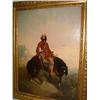 Image 1 : AN OIL ON CANVAS, "THE TRAPPER", attributed to Charles Deas (1818-1895), depicting frontiersman on h