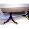 Image 1 : A FEDERAL CARVED MAHOGANY TWO-PEDESTAL DINING TABLE