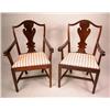 Image 1 : A PAIR OF GEORGE III MAHOGANY ARMCHAIRS