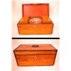 Image 1 : A GEORGE III INLAID SATINWOOD TEA CADDY