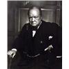 Image 1 : A YOUSEF KARSH SILVER GELATIN PRINT OF WINSTON CHURCHILL