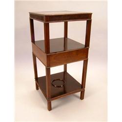 A GEORGE III CARVED MAHOGANY WASH STAND